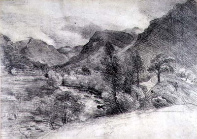 Borrowdale, Morning, c.1806 by John Constable - print