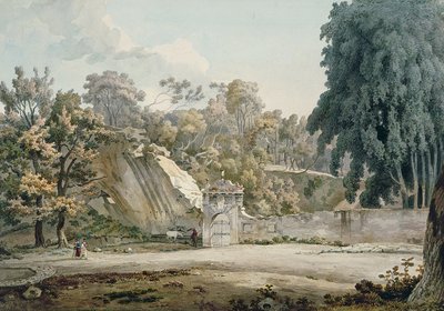 Park Gateway and Fountain by William Pars - print