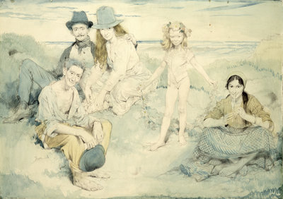On the Irish Shore, 1910 by Sir William Orpen - print