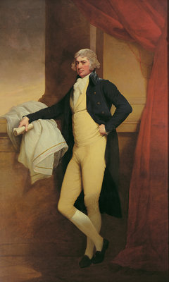 Fine Art Print of Portrait of Samuel Oldknow, c.1790-2 by Joseph Wright of Derby