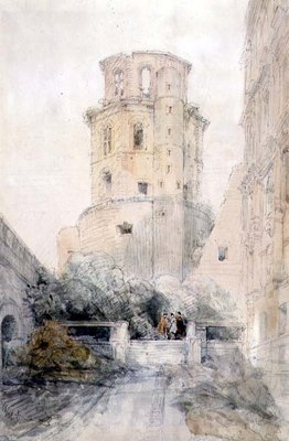 Tower at Heidelberg, c.1830 by David Roberts - print