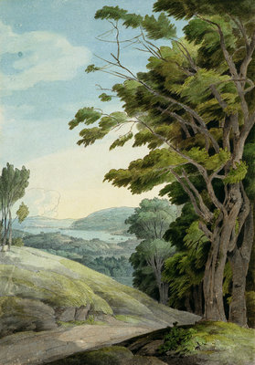 View from Rydal Park by Francis Towne - print