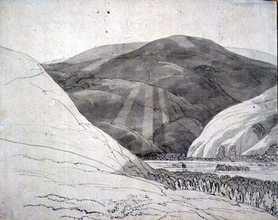 Croidon Hill, 1785 by Francis Towne - print