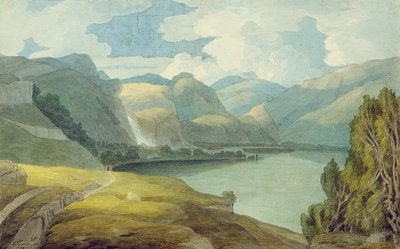 Fine Art Print of Derwentwater Looking South, 1786 by Francis Towne