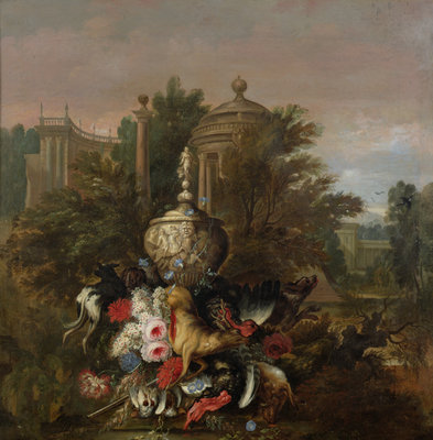 Dead Game and Flowers, 1708 by Pieter Casteels - print