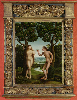 Adam and Eve by Jan van Scorel - print
