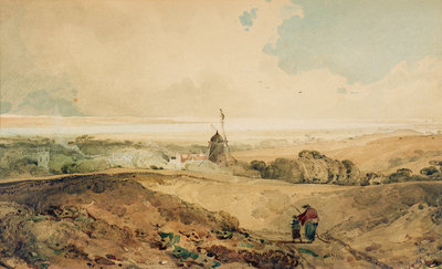 A View from Welton, Yorkshire, 1804 by John Sell Cotman - print