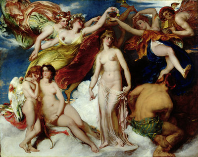 Pandora Crowned by the Seasons, 1824 by William Etty - print
