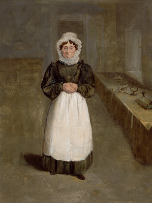 Portrait of a Housekeeper at Bramham Park, Yorkshire, identified as Mrs Brown, c.1822 by George Garrard - print