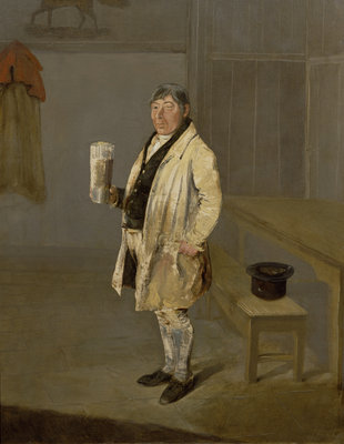 Portrait of a Coachman from Bramham Park, Yorkshire, identified as William Fox, c.1822 by George Garrard - print