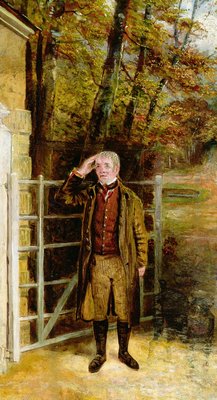 Portrait Sketch of William Wright, Gatekeeper at Bramham Park, Yorkshire, 1822 by George Garrard - print