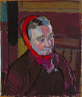 Portrait of Mrs Mounter, 1916-17 by Harold Gilman - print