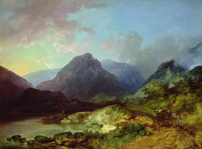 Landscape in the Lake District by Philip James Loutherbourg - print