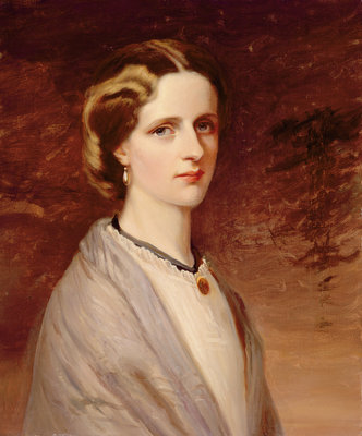 Portrait of Emily, Mrs Meynell Ingram by H. Taylor - print