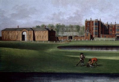 View of Temple Newsam House, detail of the riding school, c.1750 by James Chapman - print