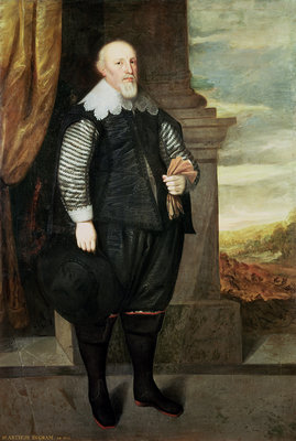 Portrait of Sir Arthur Ingram by George Geldorp - print