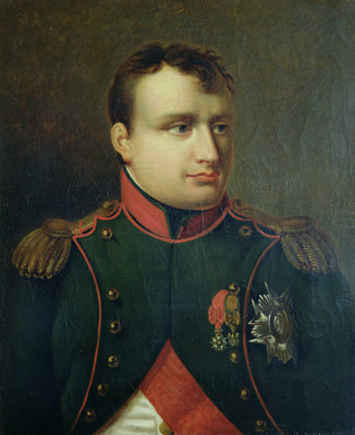 Portrait of Napoleon I by French School - print
