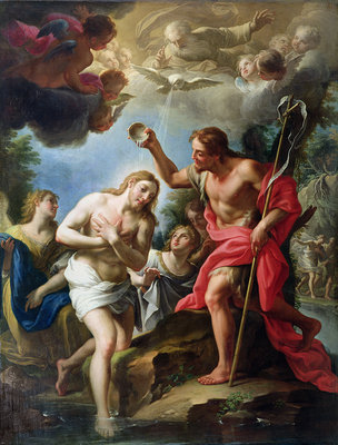 The Baptism of Christ, 1723 by Francesco Trevisani - print