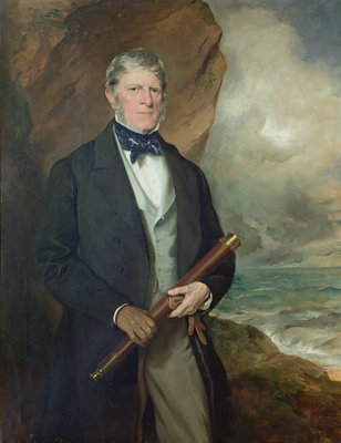 Portrait of Admiral Meynell by Sir Francis Grant - print