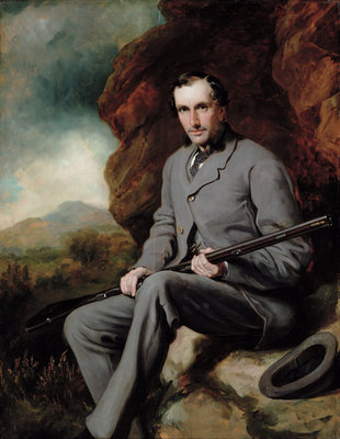 Portrait of Hugo Francis Meynell Ingram by Sir Francis Grant - print