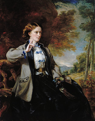 Portrait of the Hon. Mrs Meynell-Ingram by Sir Francis Grant - print