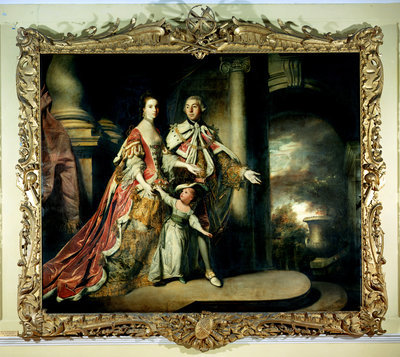 Earl and Countess of Mexborough, with their son Lord Pollington, 1761-64 by Sir Joshua Reynolds - print