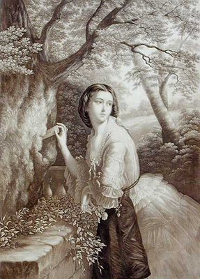 Lover's Letter Box by George Baxter - print