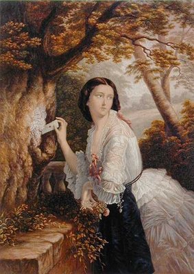 Lover's Letter Box by George Baxter - print
