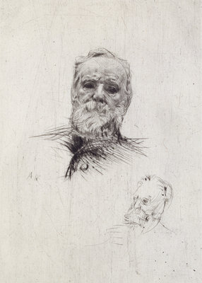 Portrait of Victor Hugo by Auguste Rodin - print