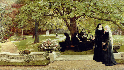 The Convent Garden, 1878 by Francis S. Walker - print