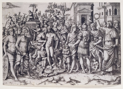 A Triumph by Marcantonio Raimondi - print
