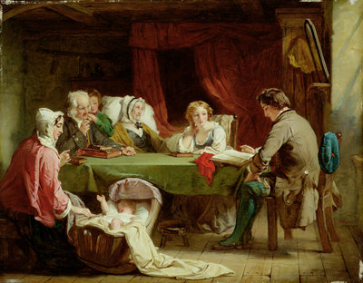 The Sabbath Eve by Alexander Johnston - print