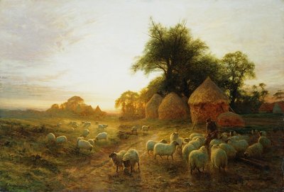 Yon Yellow Sunset Dying in the West by Joseph Farquharson - print