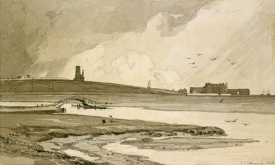 Blakeney Church and Wiveton Hall, 1818 by John Sell Cotman - print