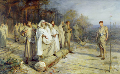Fixing the Site of an Early Christian Altar, 1884 by John Pettie - print