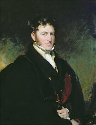 Portrait of Sir John Beckett by Sir Thomas Lawrence - print