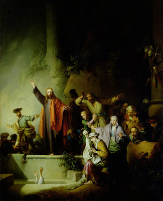 The Raising of Lazarus by Christian Wilhelm Ernst Dietrich - print
