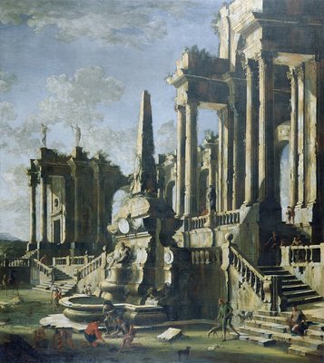 Imaginary Ruins by Leonardo Coccorante - print