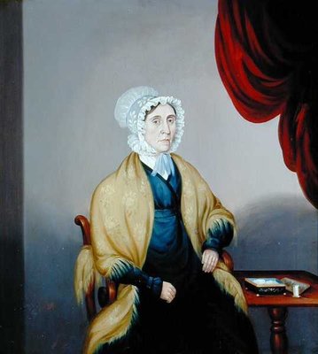 Portrait of Mrs Elizabeth Whitely by English School - print
