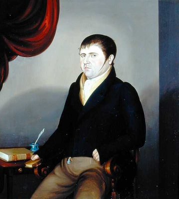 Portrait of Mr Eli Whitely by English School - print
