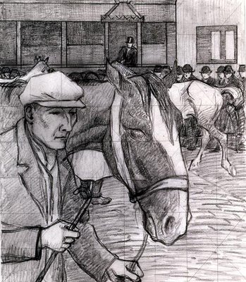 Horse Fair at the Barbican, 1913 by Robert Polhill Bevan - print