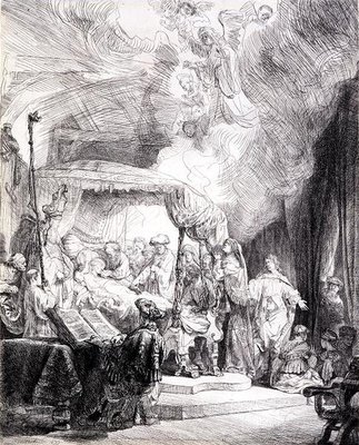 Death of the Virgin by Rembrandt Harmensz. van Rijn - print