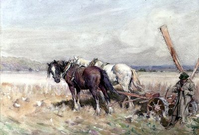 Harvesting by Nathaniel Hughes John Baird - print