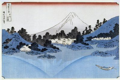 Mount Fuji Reflected in Lake Misaica, from the series '36 Views of Mount Fuji' by Katsushika Hokusai - print