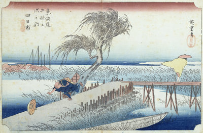 The Hurricane by Ando or Utagawa Hiroshige - print