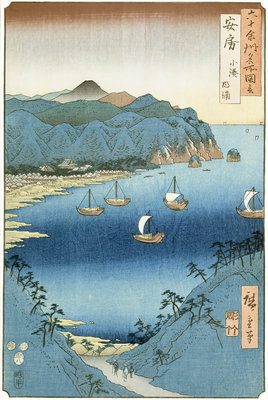 Kominato Bay, Awa Province by Ando or Utagawa Hiroshige - print