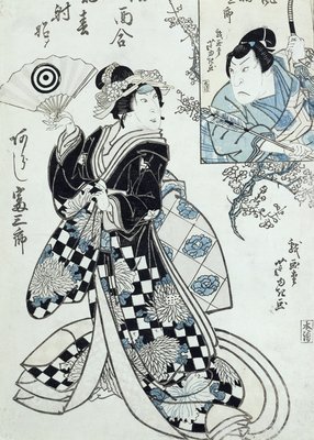 A Theatrical Scene by Ippyotei Ashiyuki - print