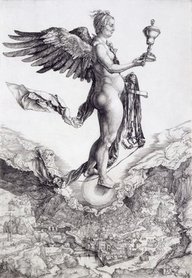 Nemesis by Albrecht Durer or Duerer - print