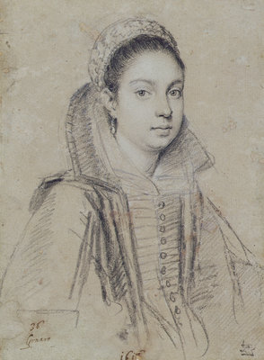 Portrait of a Lady by Ottavio Mario Leoni - print