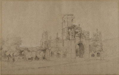 Kirkstall Abbey, 1801 by Joseph Farington - print